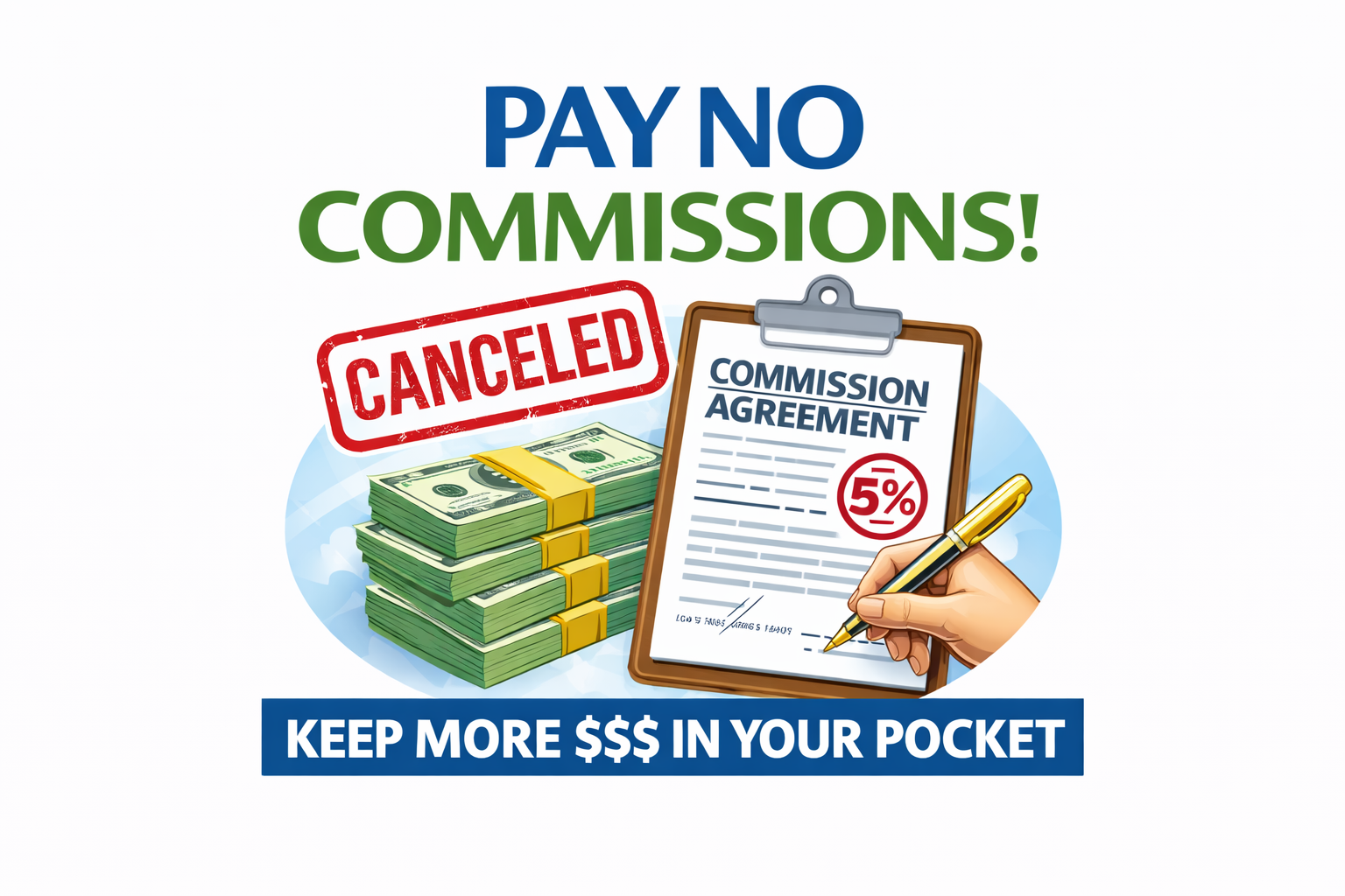 No agent commissions